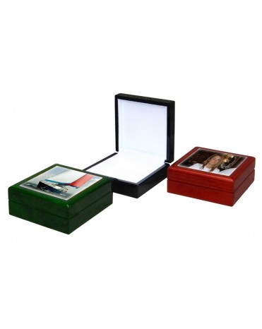 Шкатулка деревянная, зеленая